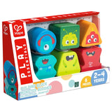 Hape Building Blocks Monster Buddies - 3Pcs