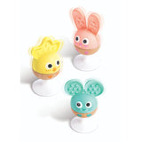 Hape Cheery Critter Teether Rattle Trio With Suction Cup - 3Pcs