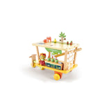 Hape Clio'S Bio Juice Cart Wooden Pretend Playset - 26 Pcs