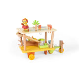 Hape Clio'S Bio Juice Cart Wooden Pretend Playset - 26 Pcs
