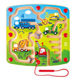Hape Construction & Number Wooden Magnetic Maze