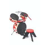 Hape Cool Beats Drum Set With Piano Keyboard and Stool