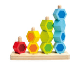 Hape Counting Wooden Stacking Block Building Puzzle