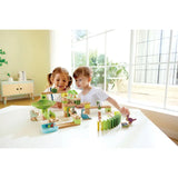 Hape Quadrilla Dino Adventure Marble Run Wooden Toys - 131Pcs