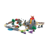 Hape Dinosaur Wooden Railway Adventure Set - 61Pcs