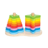 Hape Double Rainbow Stacker Playset