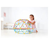 Hape Flexistix Geodesic Structure Bamboo Building Kit 177Pcs