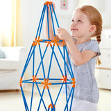 Multi Bamboo Construction Tower Kit To Build Four Famous Towers - 132Pcs