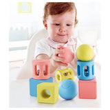 Hape Infant Geometric Rattle Trio - 9Pc