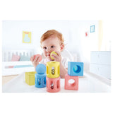 Hape Infant Geometric Rattle Trio - 9Pc