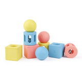 Hape Infant Geometric Rattle Trio - 9Pc