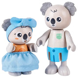 Hape Koala Family With Little Critters Toy Figurines