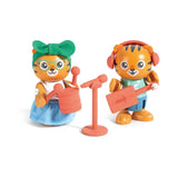 Hape Green Planet Exporers Milo & Melody Tiger Figure Role Play Collection Set With Accessories - 11Pcs