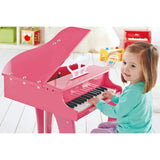 Hape Happy Wooden Grand Piano With 30-Key- Pink