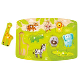 Hape Wooden Animal Jungle Peg Puzzle