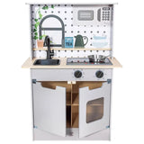 Hape Light & Sound Kitchen Playset With Accessories - Grey