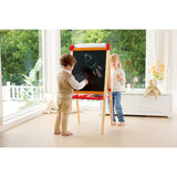 Hape Little Artist's 4-In-1 Adjustable Height Double-Sided Easel