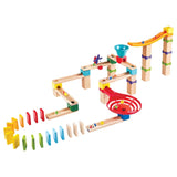 Hape Marble Run Race Track Wooden DIY Marble Run Set - 81Pcs