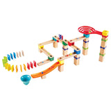 Hape Marble Run Race Track Wooden DIY Marble Run Set - 81Pcs