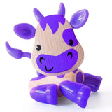 Hape Wooden Mini Mals Cow - Blue