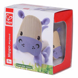 Hape Wooden Mini Mals Hippo - Blue