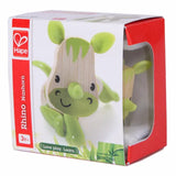 Hape Wooden Mini Mals Rhino - Blue