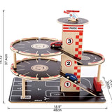 Hape Park And Go Kids Wooden Toy Car Garage Playset