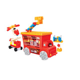 Hape Poly M Fire Rescue Truck Building Playset Construction Blocks -  106Pcs