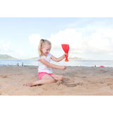 Hape Rain Shovel Sand, Water And Beach Toys - Red