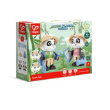 Hape Green Planet Exporers Sam & Pam Panda Figure Role Play Collection Set With Accessories - 9Pcs
