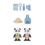Hape Green Planet Exporers Sam & Pam Panda Figure Role Play Collection Set With Accessories - 9Pcs