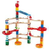Hape Super Spiral Quadrilla Wooden Marble Run Toy With Spiral Twists Xylophone Rail And Spiral