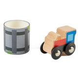 Hape Wooden Tape & Roll Train Push-Along Vehicle Toy