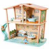 Hape Tigers Jungle Two-Level Wooden Dollhouse Play Set