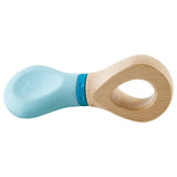Hape Twist And Shake Wooden Rattle - Blue