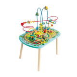 Hape Wooden Railway Train Activity Table With Bead Maze- 6Pcs