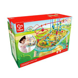 Hape Wooden Railway Train Activity Table With Bead Maze- 6Pcs
