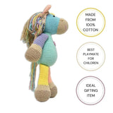 Happy Threads Handmade Crocheted Cute Handmade ATLAS Pony 13inch