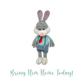 Happy Threads Handmade Crocheted Cute Handmade Jasper the Bunny 16inch