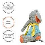 Happy Threads Handmade Crocheted Dusty the Elephant 13inch