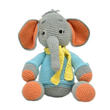 Happy Threads Handmade Crocheted Dusty the Elephant 13inch