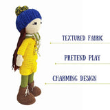 Happy Threads Handmade Crocheted Kelly Doll 12inch – Yellow