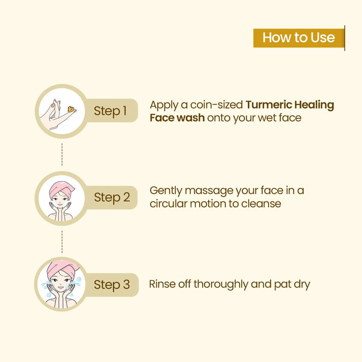 Mother Sparsh Turmeric Healing Face Wash - 100ml - Laadlee