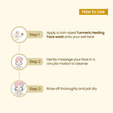 Mother Sparsh Turmeric Healing Face Wash - 100ml - Laadlee