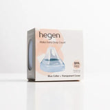 Hegen PCTO Collar And Transparent Cover for Feeding Bottle - Blue