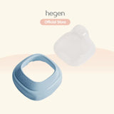 Hegen PCTO Collar And Transparent Cover for Feeding Bottle - Blue