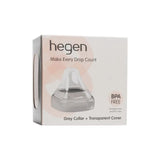 Hegen PCTO Collar And Transparent Cover for Feeding Bottle - Grey