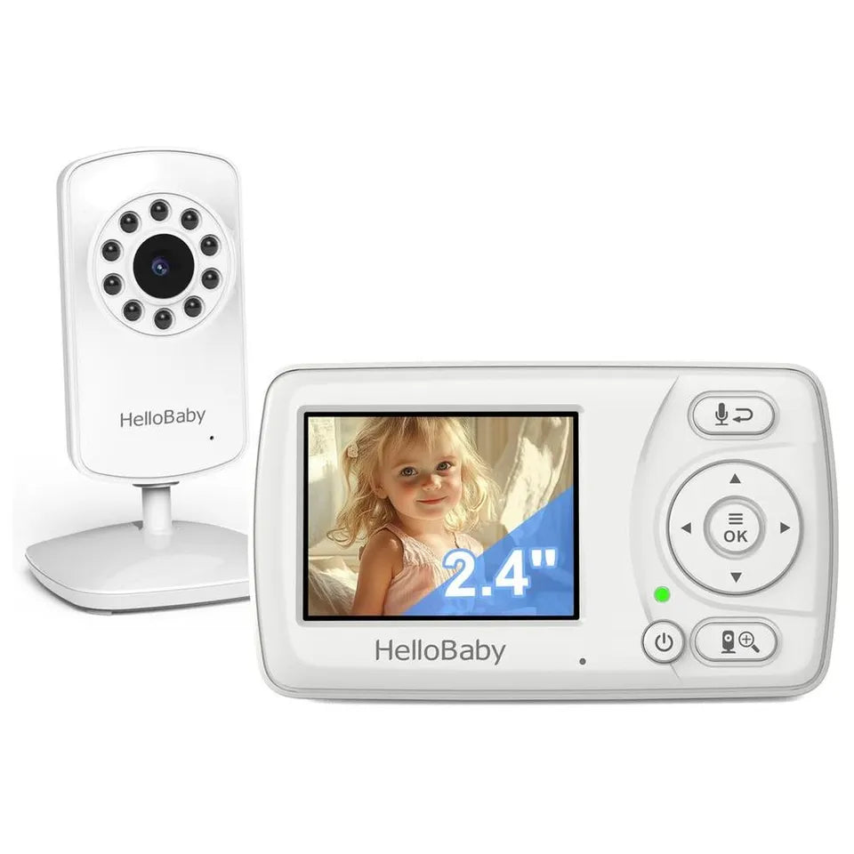 hellobaby-2-4-inch-lcd-video-baby-monitor-with-night-vision-white-1