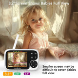 HelloBaby 3.2 inch LCD Video Baby Monitor with Night Vision - Black