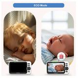HelloBaby 5 inch LCD Video Baby Monitor with Remote Pan, Tilt & Zoom and Night Vision - Black
